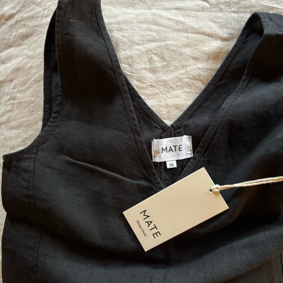 Linen Tank Center Seam Dress - Picture 4 of 8